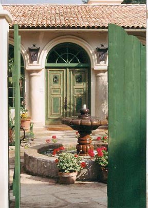 distress finishing on exterior doors